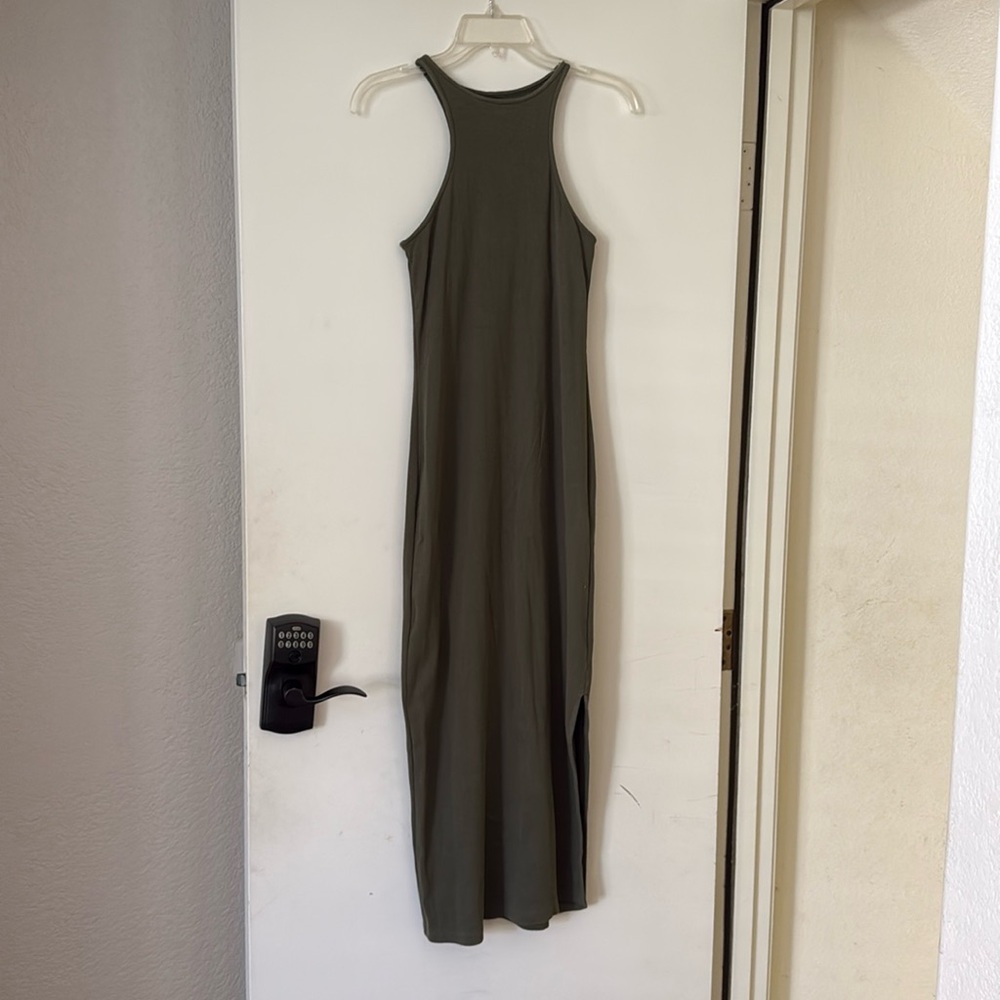 Old Navy Razorback Olive Green Dress